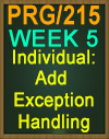PRG/215 Add Exception Handling